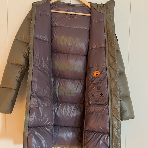 Animal Olive Green Women's Puffer Jacket - Picture 4 of 7